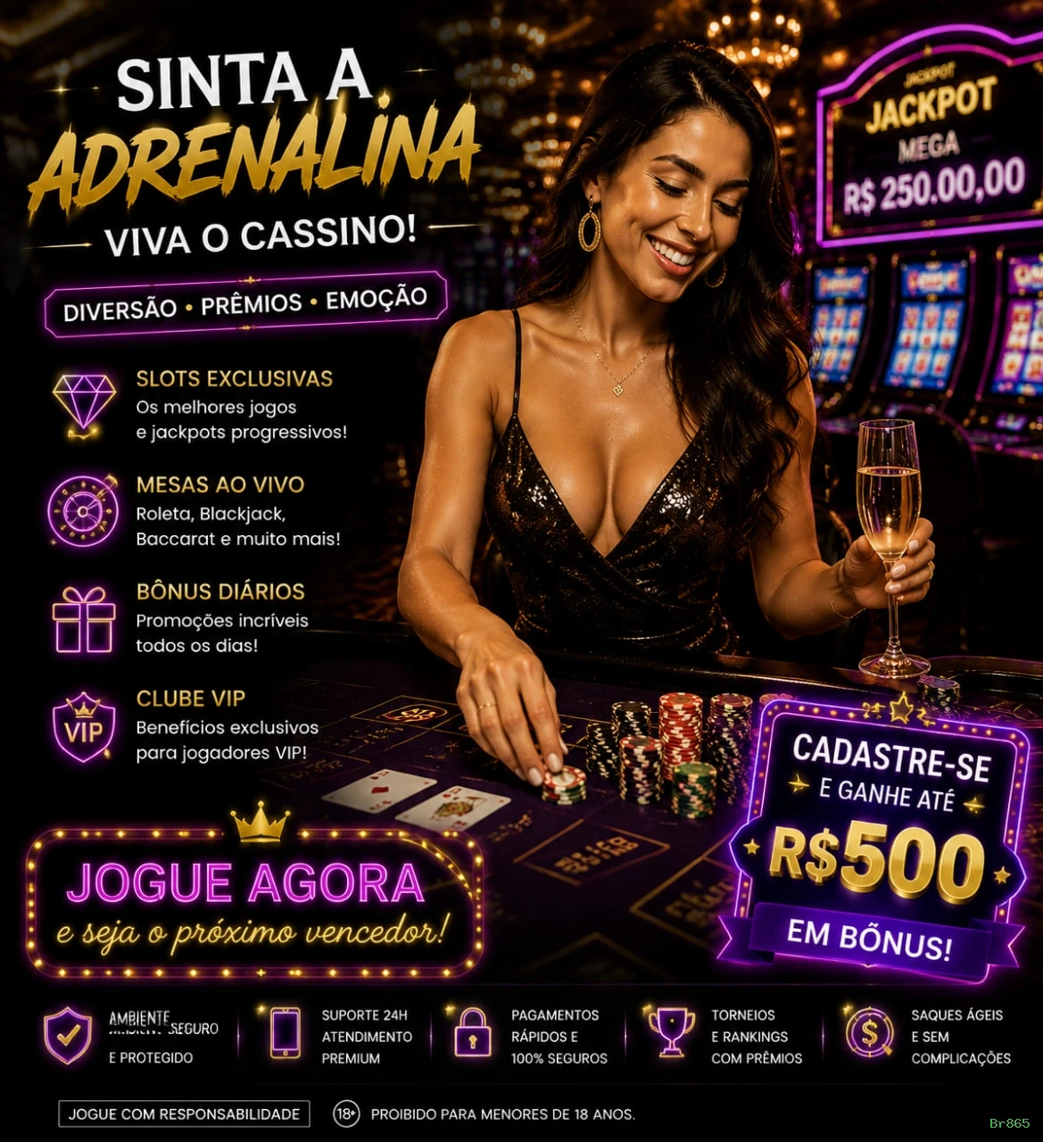 Roleta e blackjack Br865